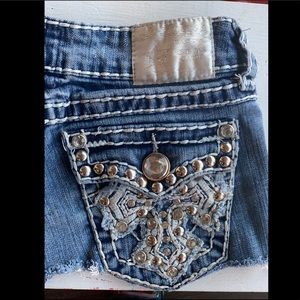 LA Idol jean booty shorts size 1